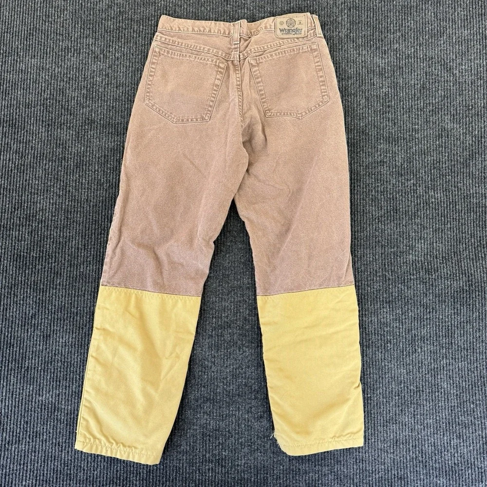 Vtg Wrangler Pro Gear Brush Pants Mens 32x30 Brown Upland Hunting Canvas Guard